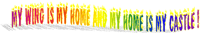 My wing is my home and my home is my castle !